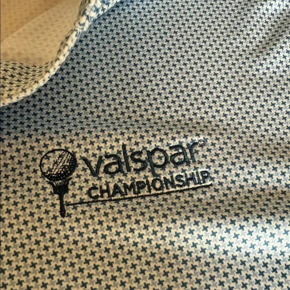 Peter Millar Light Blue Patterned Polo - Picture 5 of 7